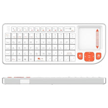 Load image into Gallery viewer, Miritz Mini Keyboard with Touchpad, Mini Bluetooth Keyboard, Ultra-Compact Portable for IT Professionals, Field Service Technicians, Home Theater PC &amp; Multi-Device Travel - Durable &amp;Reliable, White
