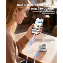Load image into Gallery viewer, Maectech Charging Base for Insta360 GO Ultra Charging Dock Station for GO Ultra Accessories Quick Release Mount - White
