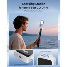 Load image into Gallery viewer, Maectech Charging Base for Insta360 GO Ultra Charging Dock Station for GO Ultra Accessories Quick Release Mount - White
