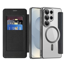 Load image into Gallery viewer, COTDINFOR Magnetic for Samsung Galaxy S26 Ultra Wallet Case with Card Holder [RFID Blocking ][Compatible with MagSafe] Leather Flip Clear TPU Protection Case for Samsung Galaxy S26 Ultra Black JD
