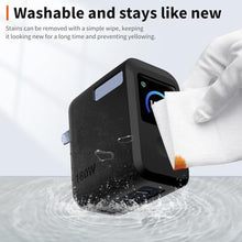 Load image into Gallery viewer, HUKWIMO Case for Anker Prime Charger 160w 3 Ports Smart Display + 4-Pack Screen Protectors, Soft Protective Cover, Drop-Resistant, Shockproof &amp; Anti-Scratch, Skin-Friendly Material, Black
