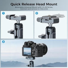Load image into Gallery viewer, Overhead Camera Mount with 360 Adjustable Magic Boom Arm with 1/4" &amp; NATO &amp; Camera Holder &amp; C Clamp for TikTok Live Streaming Photography Studio Content Creation, Super Desk Clamp Mount
