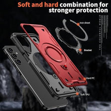 Load image into Gallery viewer, COTDINFOR Case for Samsung Galaxy A17 5G Case with Magnetic 360Rotatable Ring Stand [Compatible with Mag-Safe] Double Shockproof Protection Women Men Cover for Samsung Galaxy A17 5G Red TH
