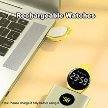 Load image into Gallery viewer, A ALPS Kids Watches for Girls Boys Digital Sport Watch with Step Counter Pedometer Vibration Alarm Clock, No App Waterproof Fitness Tracker Kids Watch Boys Girls Teens Students Ages 5-16, FYellow_509
