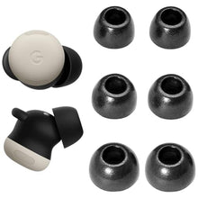 Load image into Gallery viewer, A-Focus for Pixel Buds Pro 2 Memory Foam Ear Tips, 3 Pairs Replacement Comfortable No Silicone Pain Fit in Case Eartips Cover Compatible with New Google Pixel Buds 2 Pro Black L/M/S_1

