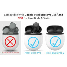 Load image into Gallery viewer, A-Focus for Pixel Buds Pro 2 Memory Foam Ear Tips, 3 Pairs Replacement Comfortable No Silicone Pain Fit in Case Eartips Cover Compatible with New Google Pixel Buds 2 Pro Black L/M/S_607
