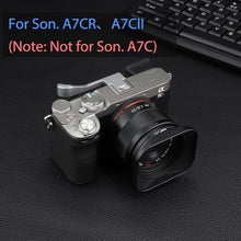 Load image into Gallery viewer, A7CII A7CR Thumb Grip Haoge Metal Thumb Up Rest Hand Grip for Sony 7CII,Alpha 7CII,ILCE-7CII,A7CR Camera Accessories Silver (Not Fits A7C) THB-A7CII-S Hot Shoe Thumb Up_7624
