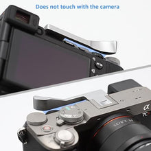 Load image into Gallery viewer, A7CII A7CR Thumb Grip Haoge Metal Thumb Up Rest Hand Grip for Sony 7CII,Alpha 7CII,ILCE-7CII,A7CR Camera Accessories Silver (Not Fits A7C) THB-A7CII-S Hot Shoe Thumb Up_7626
