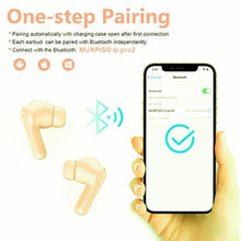 Load image into Gallery viewer, AAWFHRIE Qudasar MURPISO Wireless Earbuds, Active Noise Cancelling Bluetooth5.2 Deep Bass Headphones, in-Ear Bluetooth Earbuds, Yellow_1017
