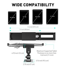 Load image into Gallery viewer, AboveTEK Tablet Wall Mount - Fits 7 to 11 Inch Tablets Including iPad, Galaxy Tab, Slate, Fire and More-Anti Theft Security Lock and Key - Articulating Swivel Holder for Portrait and Landscape(Black)_8524
