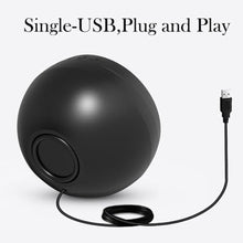 Load image into Gallery viewer, ABRRU USB Computer Speaker for Laptop, External Speakers for Desktop Computer with Crystal Clear Sound, Rich Bass and Volume Buttons, Plug-N-Play (Black)_3488
