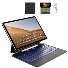 Load image into Gallery viewer, accrosoo (NOT for 14.6" Ultra Keyboard Case Just for 12.4" Samsung Tab S9+/S10+/S8+/S9 FE+/S7+/S7 FE - Magnetic Floating, Sensitive Touchpad, 7 Backlit, S Pen Holder, Black_1
