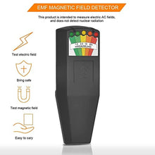 Load image into Gallery viewer, AceFox EMF Meter, 5 LED Magnetic Field Detector, Ghost Hunting Equipment Tester for Home, Office &amp; Outdoor Inspections, Black_8535
