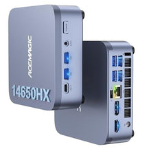 Load image into Gallery viewer, ACEMAGIC M5 Mini PC i7-14650HX(Beat i5,16C/24T,30MB Smart Cache,up to 5.2GHz), 32GB DDR4 1TB NVMe PCIe4.0 SSD Mini Computers, Pre-Installed Win11Pro BT5.2 WiFi6 Desktop, Support Triple 4K Display, Blue_1
