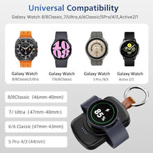 Load image into Gallery viewer, ACEQINGSE for Samsung Galaxy Watch Charger,1800mAh Portable Charger, Black_59
