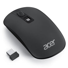 Load image into Gallery viewer, Acer Computer Mouse Wireless, 2.4G Slim USB Wireless Mice with USB Receiver, Small Sized Hands, 800/1200/1600 Adjustable DPI Optical Laptop Mouse with 4 Buttons, Portable for Laptop, Desktop, PC, Black_1
