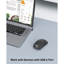 Load image into Gallery viewer, Acer Computer Mouse Wireless, 2.4G Slim USB Wireless Mice with USB Receiver, Small Sized Hands, 800/1200/1600 Adjustable DPI Optical Laptop Mouse with 4 Buttons, Portable for Laptop, Desktop, PC, Black_7269
