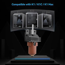 Load image into Gallery viewer, ACROSSXD K1/K1 Max/K1C Hotend Upgrades Kit, K1 Series Ceramic Heating Block Kit, 3D Printers Hotend with Integrated Quick-Swap Nozzle, Supports 300C High Temperature, 600mm/s High-Speed, black_416
