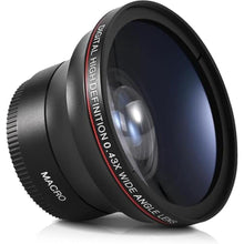 Load image into Gallery viewer, Acuvar MM 0.43x Professional HD Wide Angle Camera Lens with Macro Portion DSLR Cameras Wide Angle, Macro, Photo, Video Lens (67MM)_368
