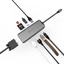 Load image into Gallery viewer, ADAM elements USB-C Gen2 Hub/Laptop Docking Station CASA Hub A09 9in1 Multiport Adapter for Mac &amp; PC - USB-C 3.1 Gen2, USB-C PD, USB-A 3.1 Gen2 x2, USB-A 2.0, HDMI, VGA, SD &amp; microSD Card Reader_1
