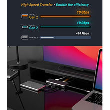 Load image into Gallery viewer, ADAM elements USB-C Gen2 Hub/Laptop Docking Station CASA Hub A09 9in1 Multiport Adapter for Mac &amp; PC - USB-C 3.1 Gen2, USB-C PD, USB-A 3.1 Gen2 x2, USB-A 2.0, HDMI, VGA, SD &amp; microSD Card Reader_1485

