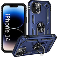 Load image into Gallery viewer, ADDIT i Phone 14 Case, for iPhone 14 Case,with Kickstand Ring,Adjustable Stand,Military Grade,Heavy Duty Protection,Shockproof,Anti-Fingerprint,Support Magnet Car Mount,Blue_1
