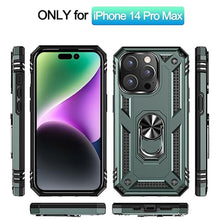 Load image into Gallery viewer, ADDIT i Phone 14 Pro Max Case, for iPhone 14 Pro Max Case,with Kickstand Ring,Adjustable Stand,Military Grade,Heavy Duty Protection,Shockproof,Anti-Fingerprint,Support Magnet Car Mount,Teal_2348
