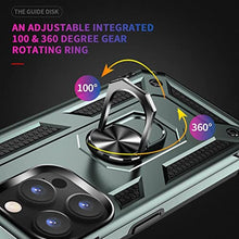 Load image into Gallery viewer, ADDIT i Phone 14 Pro Max Case, for iPhone 14 Pro Max Case,with Kickstand Ring,Adjustable Stand,Military Grade,Heavy Duty Protection,Shockproof,Anti-Fingerprint,Support Magnet Car Mount,Teal_2349
