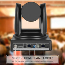 Load image into Gallery viewer, ADKIDO 4K PTZ Camera,10X PTZ Camera,4KP30 IP Streaming Output with HDMI,3G-SDI,USB 3.0 for Video Conference, Church and Schools.(SDI+HDMI+USB3.0+IP, 10X), Black_3482
