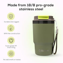 Load image into Gallery viewer, ADOTEM Insulated 16oz Stainless Steel Tumbler Mug Leakproof Double Walled Vacuum Thermal Coffee Cup with 2-in-1 Straw &amp; Lid, Cupholder-Friendly Travel Mug for Hot &amp; Cold Drinks (Olive Green), OliveGreen_5729
