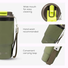 Load image into Gallery viewer, ADOTEM Insulated 16oz Stainless Steel Tumbler Mug Leakproof Double Walled Vacuum Thermal Coffee Cup with 2-in-1 Straw &amp; Lid, Cupholder-Friendly Travel Mug for Hot &amp; Cold Drinks (Olive Green), OliveGreen_5730
