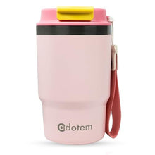 Load image into Gallery viewer, ADOTEM Insulated 16oz Stainless Steel Tumbler Mug Leakproof Double Walled Vacuum Thermal Coffee Cup with 2-in-1 Straw &amp; Lid, Cupholder-Friendly Travel Mug for Hot &amp; Cold Drinks (Pink)_1

