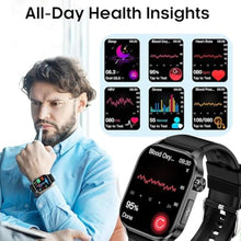 Load image into Gallery viewer, Advanced Health Smartwatch for Women Men with Real-Time Monitoring of Heart Rate, Blood Oxygen, Body Temperature, Blood Pressure, Sleep Auality and Stress Levels.Always-On Display, for Android &amp; iOS_1098
