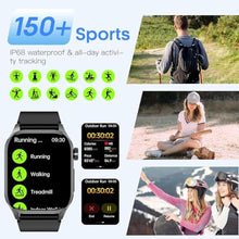 Load image into Gallery viewer, Advanced Health Smartwatch for Women Men with Real-Time Monitoring of Heart Rate, Blood Oxygen, Body Temperature, Blood Pressure, Sleep Auality and Stress Levels.Always-On Display, for Android &amp; iOS_1099

