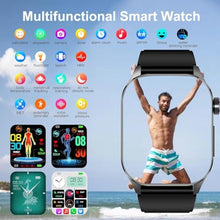 Load image into Gallery viewer, Advanced Health Smartwatch for Women Men with Real-Time Monitoring of Heart Rate, Blood Oxygen, Body Temperature, Blood Pressure, Sleep Auality and Stress Levels.Always-On Display, for Android &amp; iOS_1101

