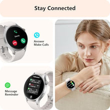 Load image into Gallery viewer, aeac Smart Watch for Women, AMOLED Ultra-Clear Screen Activity Trackers with Heart Rate/Sleep/SpO2 Monitor, Smartwatch for iPhone/Samsung/Android, 110+ Sport Modes (Grey, S/M/L, Grey)_233
