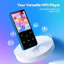 Load image into Gallery viewer, AGPTEK 64GB MP3 Player with Bluetooth, M3 2.4'' Player with Speaker(Blue)_512
