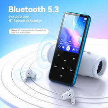 Load image into Gallery viewer, AGPTEK 64GB MP3 Player with Bluetooth, M3 2.4'' Player with Speaker(Blue)_513

