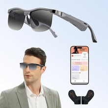 Load image into Gallery viewer, AI Smart Sunglasses Bluetooth Translation App UV400 Travel Driving Fishing, Gray_398
