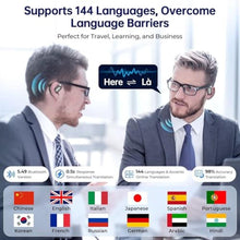 Load image into Gallery viewer, AI Translation Earbuds Real Time, 144 Language Translator Earbuds with APP Compatible with iOS &amp; Android, Bluetooth Headphones Translating Device-A_1564
