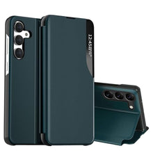 Load image into Gallery viewer, AICase for Galaxy S24 Plus Case,PU Leather Smart Window S-View Flip Kickstand Cover with Auto Wake/Sleep for Samsung Galaxy S24 Plus 5G 6.6" 2024_1 Teal_1
