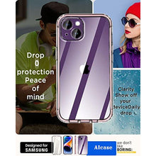 Load image into Gallery viewer, AICase for iPhone 14 Case Clear Full Body Rugged with [Tempered Glass Screen Protector] Bumper Slim Soft Silicone Heavy Duty Protection Shockproof Cover for iPhone 14 Case 6.1" 2022_4_2201
