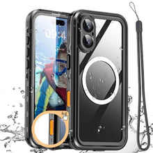 Load image into Gallery viewer, AICase for iPhone 17 Case Waterproof Clear with MagSafe Water Proof/Snowproof/Dustproof/Shockproof,IP68 Certified Real 360 Full Body Protection Fully Sealed Underwater Cover for iPhone 17 2025, ClearwithMagsafe_1
