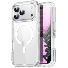 Load image into Gallery viewer, AICase for iPhone 17 Pro Max Case Clear+Magsafe,3 in 1 Magnetic Heavy Duty Drop Protection Full Body Rugged Shockproof/DustProof 3-Layer Military Protective Tough Durable for iPhone 17 Pro Max 6.9"_1, CClearwithMagsafe_1
