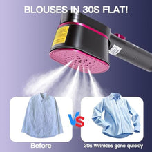 Load image into Gallery viewer, AICase Jack Travel Steamer for Clothes,100-220V Portable Flash Iron,15s Heat Up,Rose Steamer Iron 2 In 1, Hand Steamer for Clothes Travel Size,Large Ceramic Heat Panel,for Global and Europe, RoseRed_724
