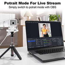 Load image into Gallery viewer, aicoco 1080p Webcam, Streaming Web Camera with Dual Microphone, AI Tracking &amp; FHD Web Cam w/ 90 View, Plug and Play USB Computer Camera for Zoom/Skype/YouTube, PC/Laptop/Desktop, Calls/Conference, White_2134
