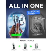 Load image into Gallery viewer, AINOPE USB Cable 4Pack 6.6ft+3.3ft+3.3ft+10ft Nylon Braided Fast Charging Cable 3A, Grey_99
