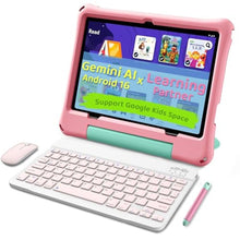 Load image into Gallery viewer, aiprotablet Kids Tablet, Android 16 Tablet for Kids 10 inch Octa-Core 2.2GHz with Case, 30GB RAM 64GB ROM, 2TB Expand, Parental Control, Dual Camera, BT, WiFi, with Keyboard Mouse Stylus, Gift (Pink)_1
