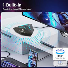 Load image into Gallery viewer, AIRHUG USB Gaming Microphone, One-Touch Mute Button with LED Indicator, AI Noise Reduction, Condenser Microphone for PC, Plug &amp; Play Omnidirectional for Streaming, Twitch, Discord, Mac, Laptop_52
