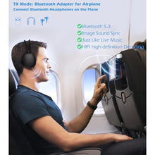 Load image into Gallery viewer, Airplane Bluetooth Adapter for Headphones, Bluetooth Transmitter Receiver, White_5067
